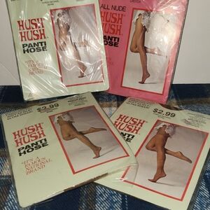 Vintage 1960's Hush Hush Lot Of Panties Hose